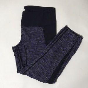 Athleta Striped Ankle Pants Small